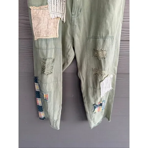POL patchwork distressed pants - Picture 3 of 7